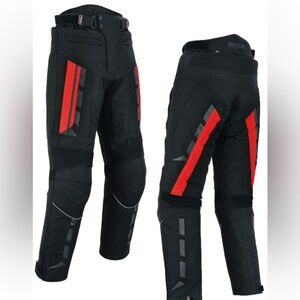 REXTEK Motorcycle Biker Trousers Mens Motorbike Waterproof Pants Large Black NWT